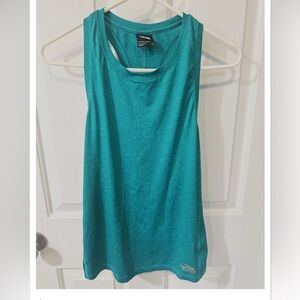 The North Face Womens Teal Racerback Tank - Lightweight Active Tee